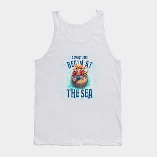 Pirate Adventure at Sea Anime Series Tank Top